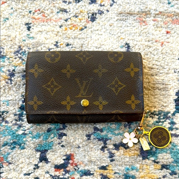 Handbags - Louis Vuitton Monogram Wallet with Gold Accents